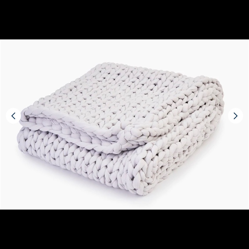 Moonstone Grey 15lbs Bearaby Weighted Blanket